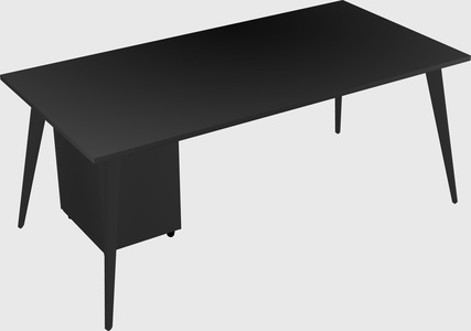 Modern rectangular office desk