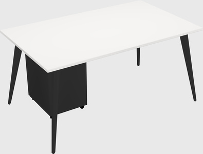 Modern rectangular office desk