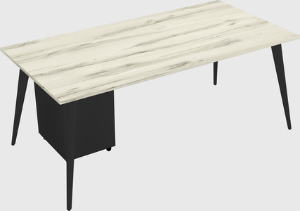 Modern rectangular office desk