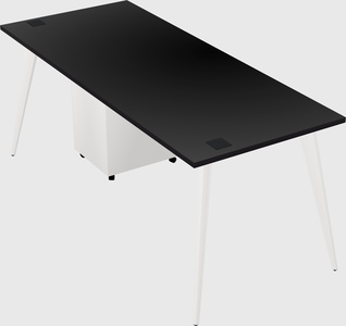 Modern rectangular office desk