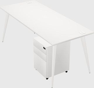 Modern rectangular office desk