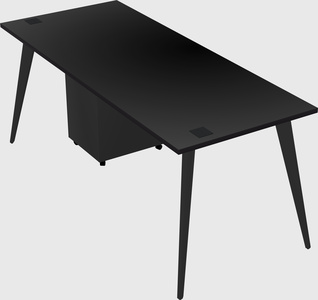Modern rectangular office desk