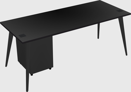 Modern rectangular office desk