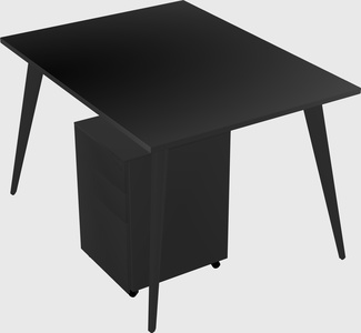 Modern rectangular office desk