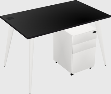 Modern rectangular office desk