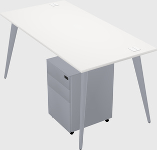 Modern rectangular office desk