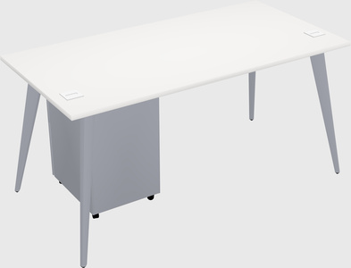 Modern rectangular office desk
