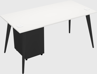 Modern rectangular office desk