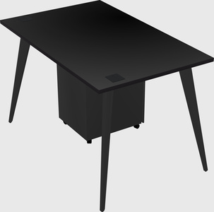 Modern rectangular office desk