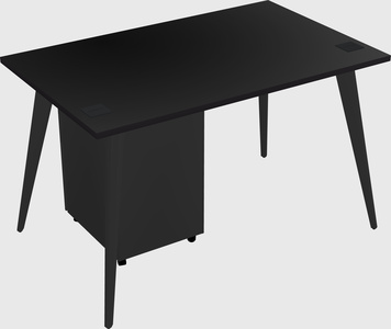 Modern rectangular office desk