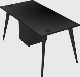 Modern rectangular office desk