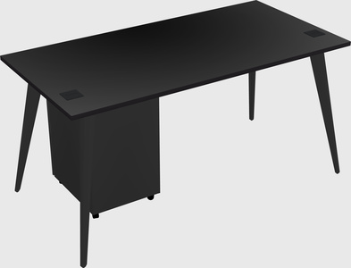 Modern rectangular office desk