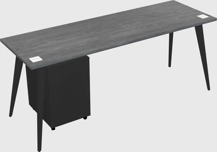 Modern rectangular office desk
