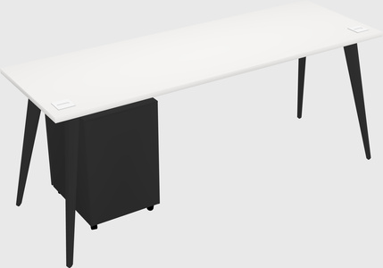 Modern rectangular office desk