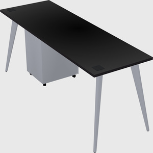Modern rectangular office desk