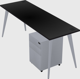 Modern rectangular office desk