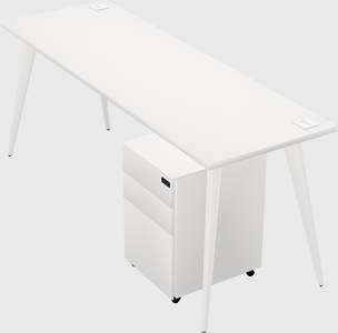 Modern rectangular office desk