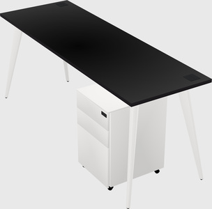 Modern rectangular office desk
