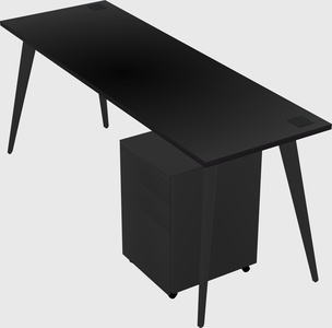Modern rectangular office desk
