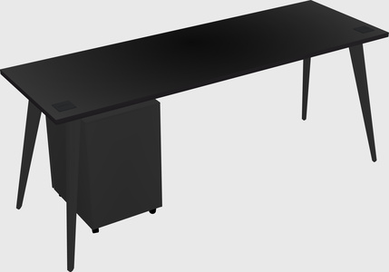 Modern rectangular office desk