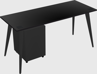 Modern rectangular office desk