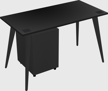 Modern rectangular office desk