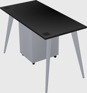 Modern rectangular office desk