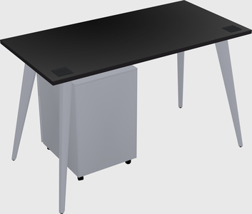 Modern rectangular office desk