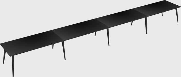 Modern rectangular office desk