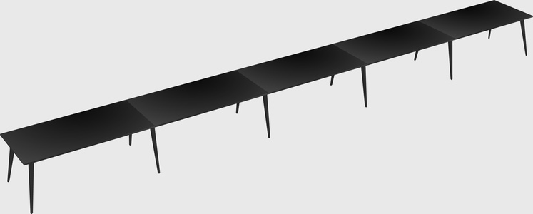 Modern rectangular office desk