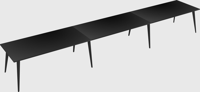 Modern rectangular office desk
