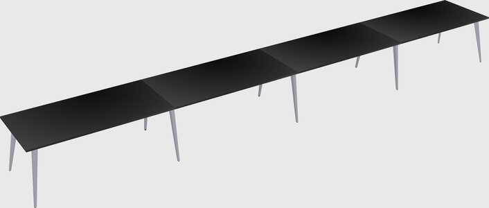 Modern rectangular office desk