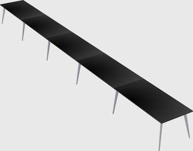 Modern rectangular office desk