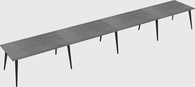 Modern rectangular office desk