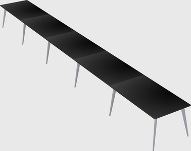 Modern rectangular office desk