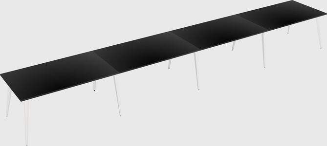 Modern rectangular office desk