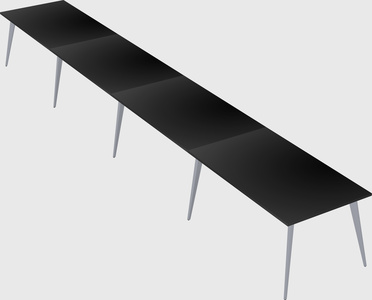 Modern rectangular office desk