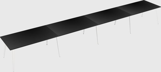 Modern rectangular office desk