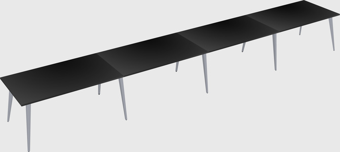 Modern rectangular office desk