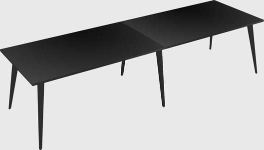Modern rectangular office desk