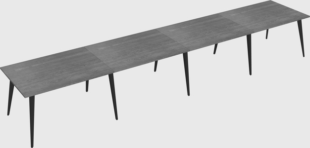 Modern rectangular office desk