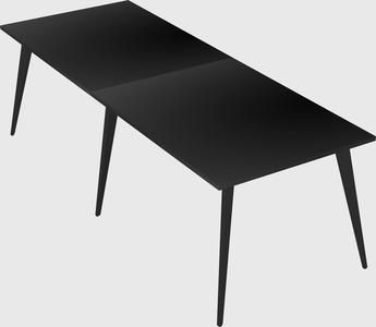 Modern rectangular office desk