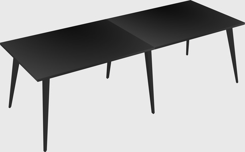 Modern rectangular office desk