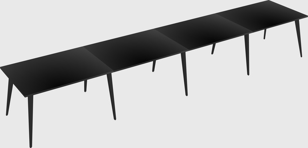 Modern rectangular office desk