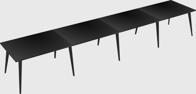 Modern rectangular office desk