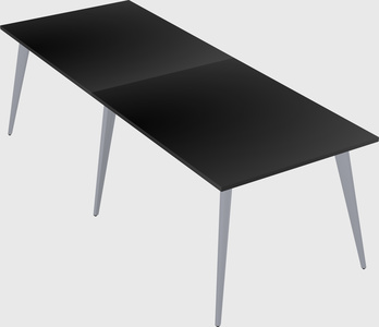 Modern rectangular office desk