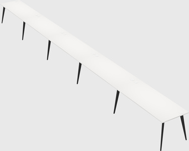 Modern rectangular office desk
