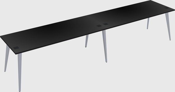 Modern rectangular office desk