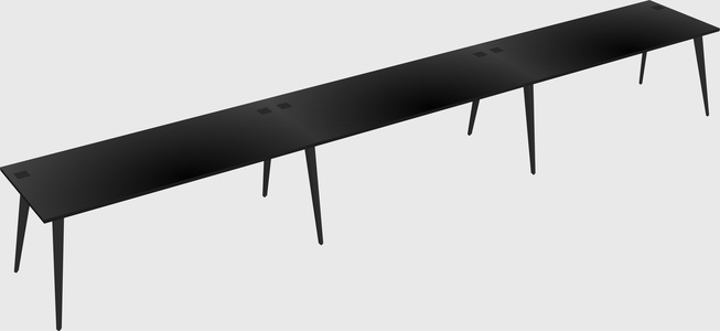 Modern Rectangular Office Desk