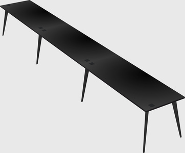 Modern rectangular office desk